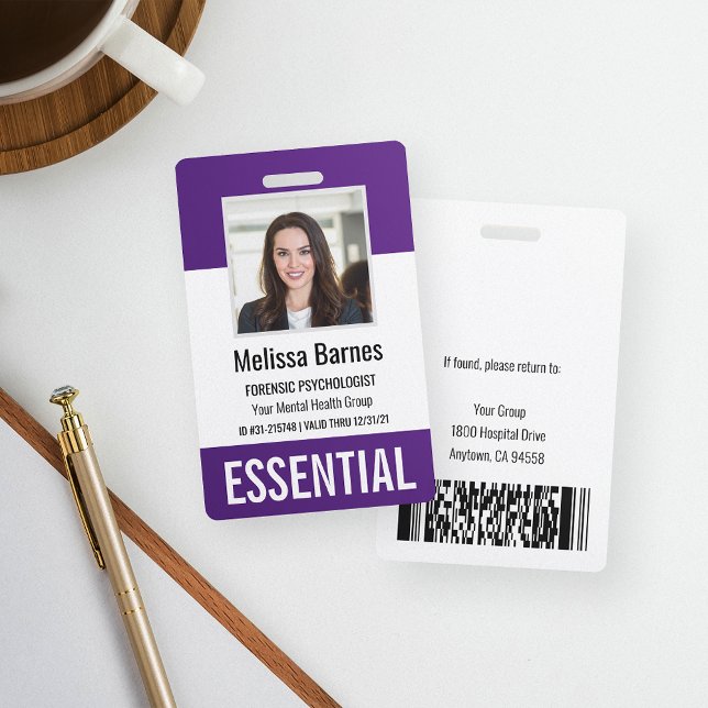 Essential Employee Photo ID Security ID Badge (Creator Uploaded)