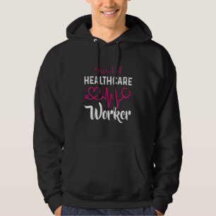 Essential Healthcare Worker Heartbeat Nurse Hoodie