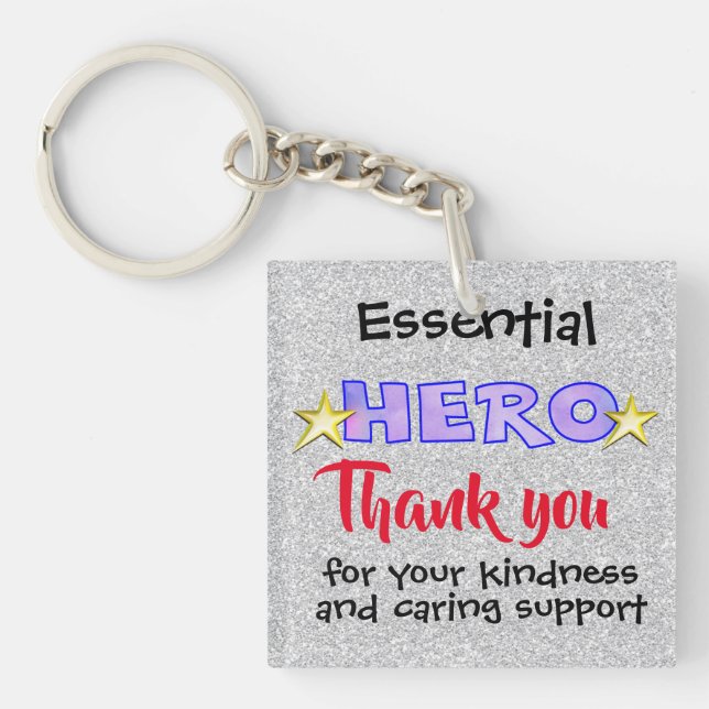Essential Hero Thank You keychain (Front)