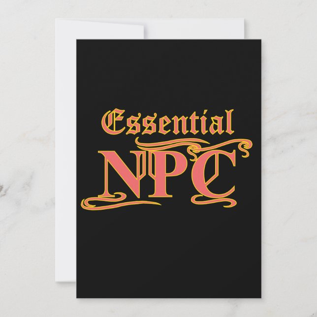 Essential NPC Do Not Maim Rob or Kill Funny RPG (Front)