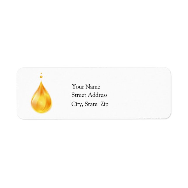 Essential Oil Business Return Address Labels (Front)