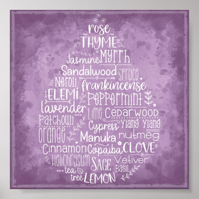 Essential Oil Drop Poster (Front)
