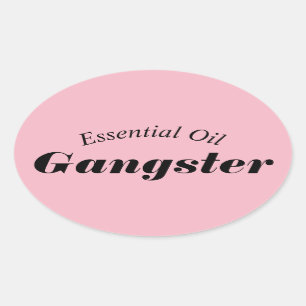 Essential Oil Gangster Stickers