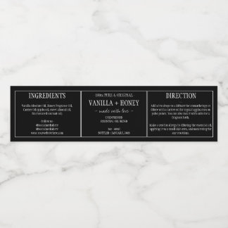 Essential Oil Label