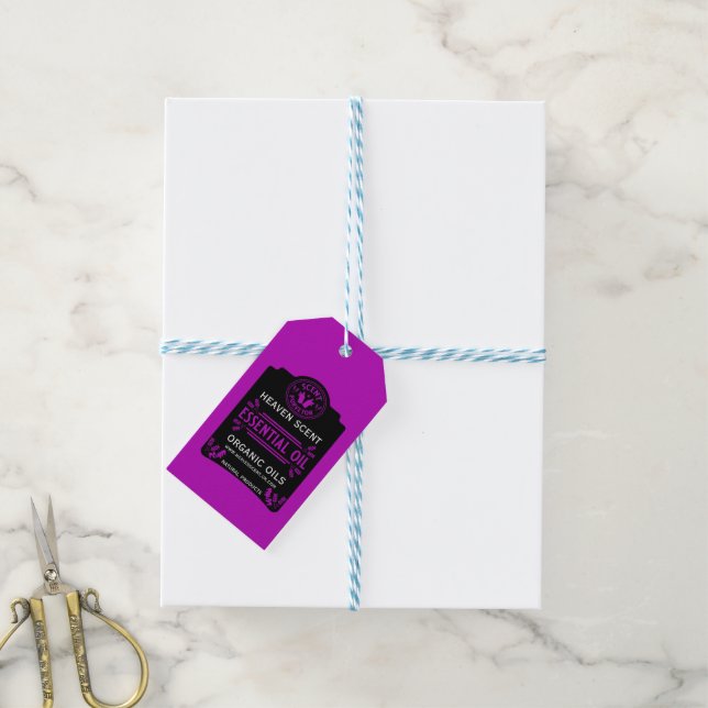 Essential Oil Scents Gift Tags (With Twine)