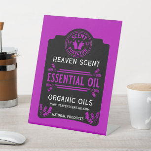 Essential Oil Scents Pedestal Sign