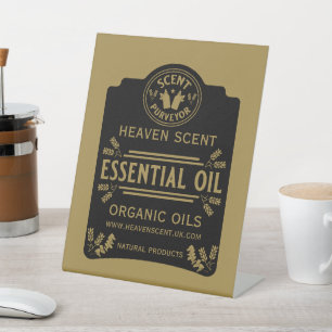 Essential Oil Scents Pedestal Sign