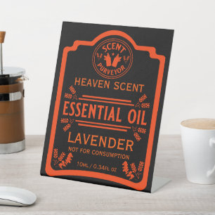 Essential Oil Scents Pedestal Sign