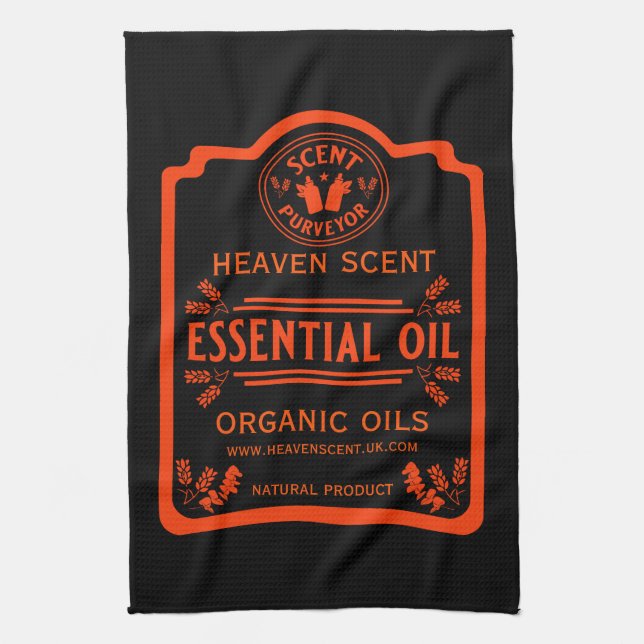 Essential Oil Scents Tea Towel (Vertical)