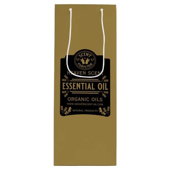 Essential Oil Scents Wine Gift Bag (Front)