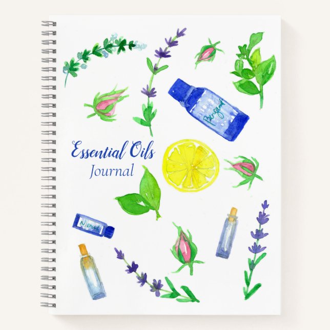 Essential Oils Journal Rosebud Herbs Lemon (Front)