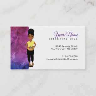 Essential Oils Logo Business Cards