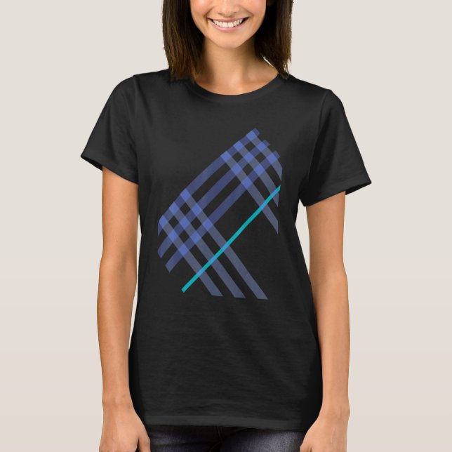 Essential Out Of Box Check Pattern Calm Colours Mi T-Shirt (Front)