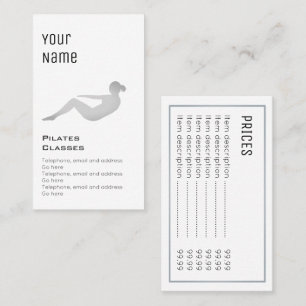 "Essential" Pilates Price Cards