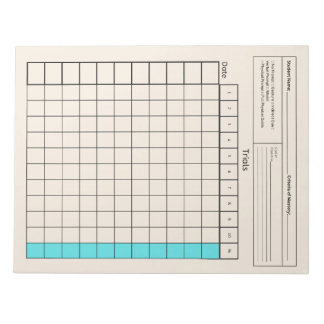Essential SpEd Tool: Blank Data Sheet (Trials) Notepad