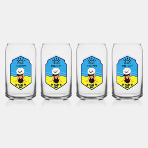 Essential Summer Beach  Can Glass