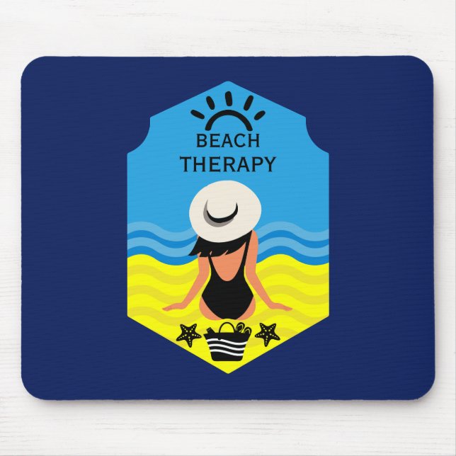 Essential Summer Beach  Mouse Mat (Front)