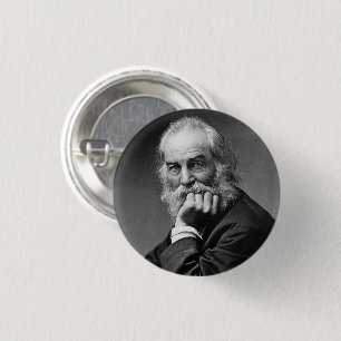 Essential Walt Whitman Portrait 3 Cm Round Badge