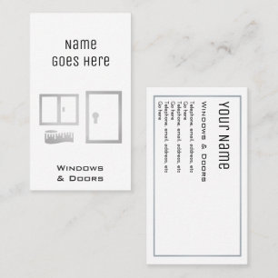 "Essential" Windows and Doors Business Cards