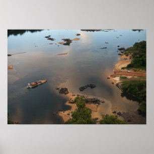 Essequibo River, longest river in Guyana, and 2 Poster