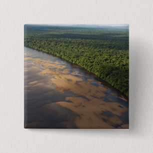 Essequibo River, longest river in Guyana, and 3 15 Cm Square Badge