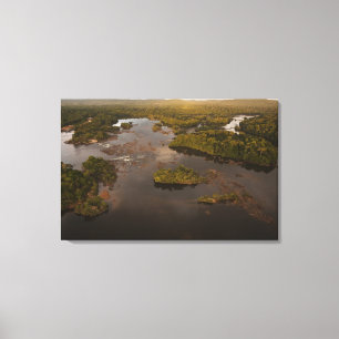 Essequibo River, longest river in Guyana, and 3 Canvas Print