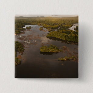 Essequibo River, longest river in Guyana, and 4 15 Cm Square Badge