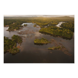 Essequibo River, longest river in Guyana, and 4 Photo Print