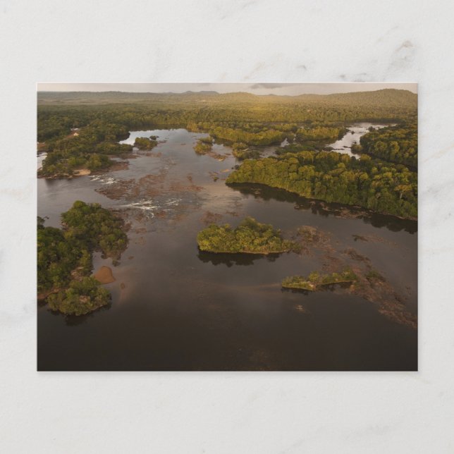 Essequibo River, longest river in Guyana, and 4 Postcard (Front)