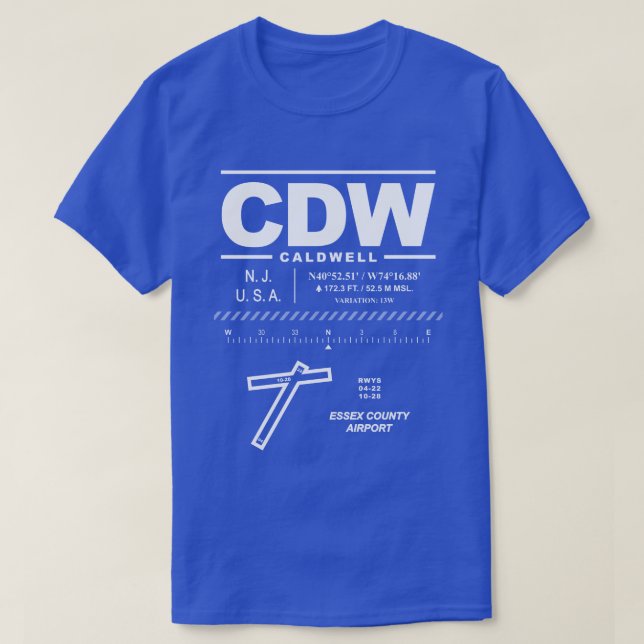 Essex County Airport CDW T-Shirt (Design Front)