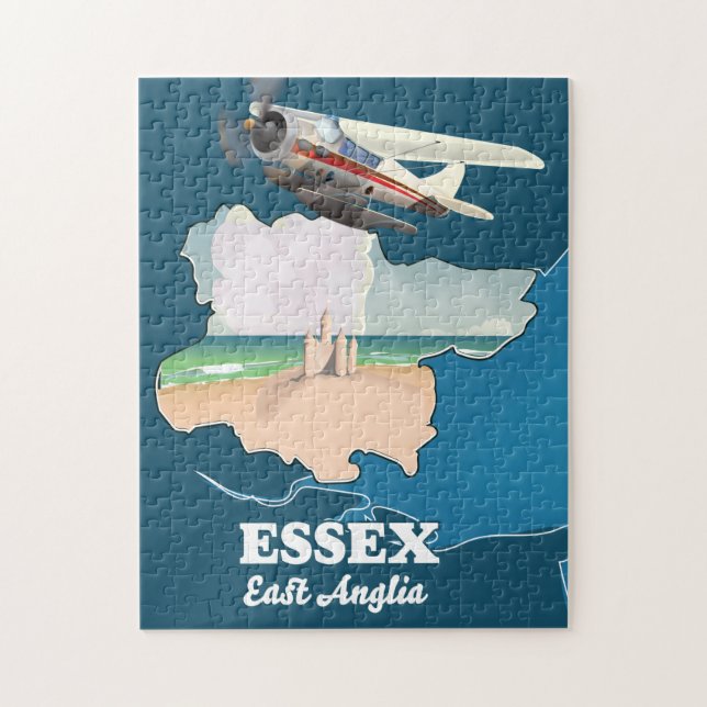 Essex county map jigsaw puzzle (Vertical)