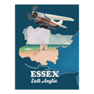 Essex county map poster