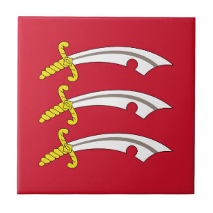 Essex flag england symbol sword tile