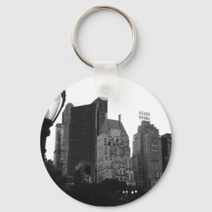 Essex House Black & White NYC Key Ring