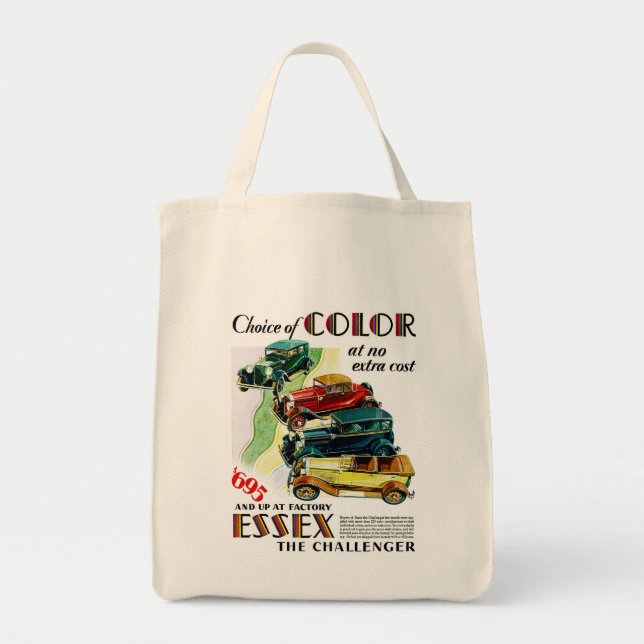 Essex The Challenger Automobile Tote Bag (Front)