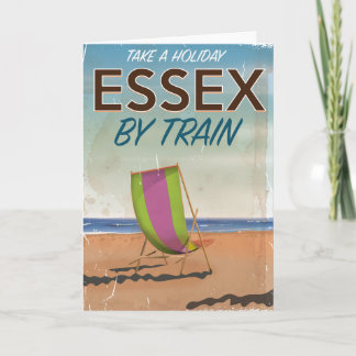 Essex, UK Vintage Travel poster Holiday Card