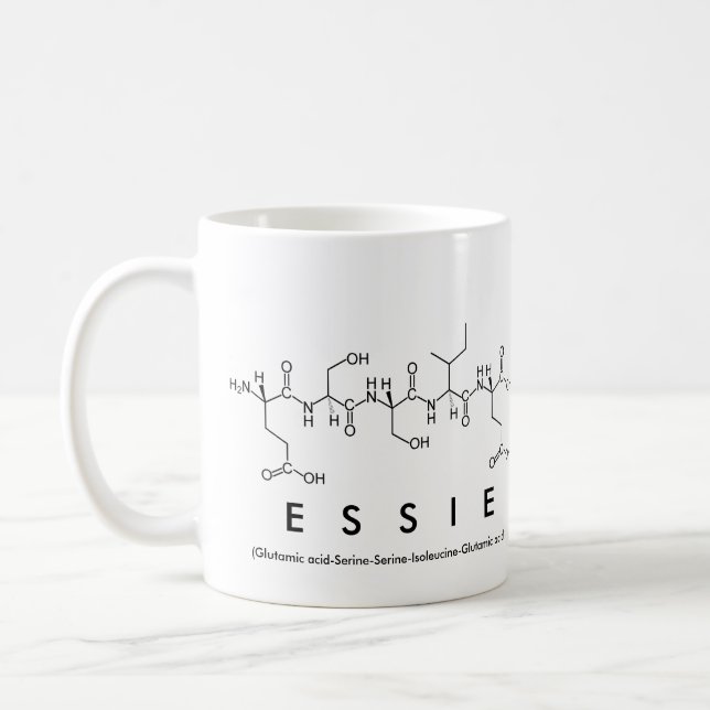 Essie peptide name mug (Left)