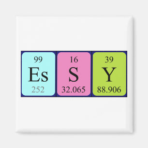 Essy periodic table name magnet