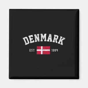 Est. 1889 Danish Flag Independence Day Magnet