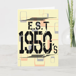 Est 1950s - 60th to 70th Birthdays Invitation