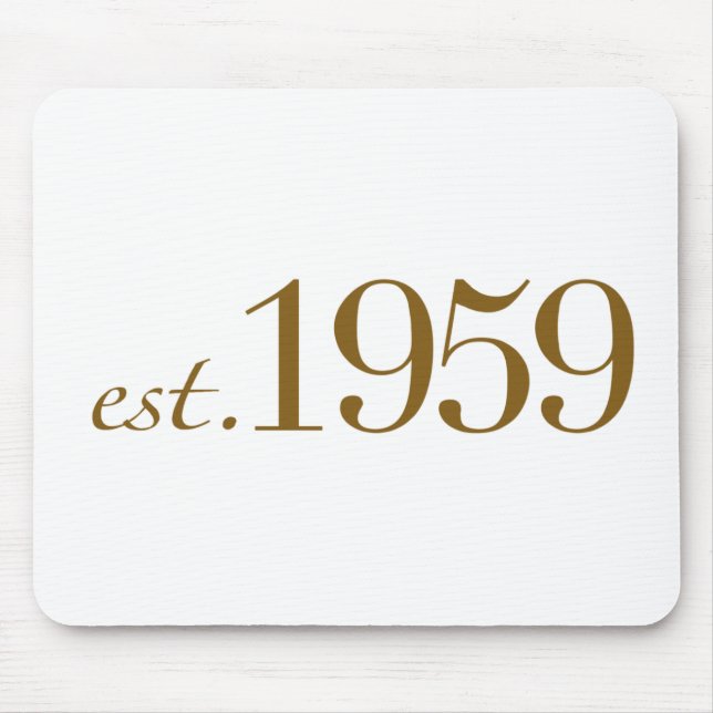 Est 1959 mouse mat (Front)