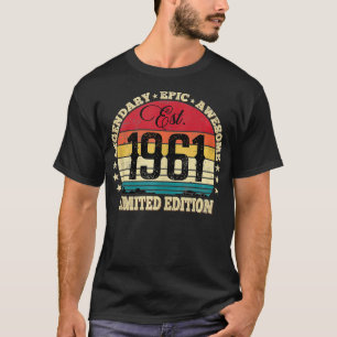 Est 1961 Limited Edition  60th Birthday Cute Vinta T-Shirt