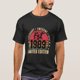 Est 1989 Limited Edition 35 Year Old Vintage 35th T-Shirt