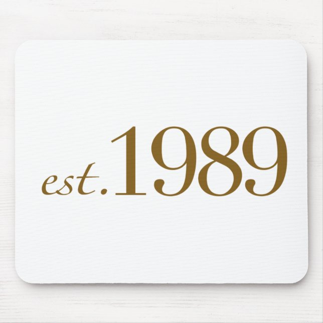 Est 1989 mouse mat (Front)