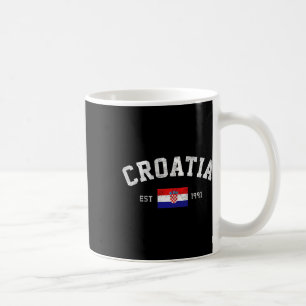 Est. 1991 Croatian Flag Independence Day Coffee Mug