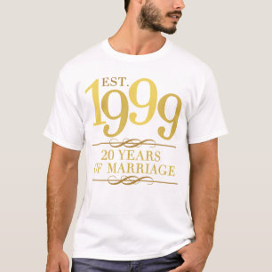 Est. 1999 20th Wedding Anniversary T-Shirt