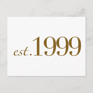 Est 1999 postcard