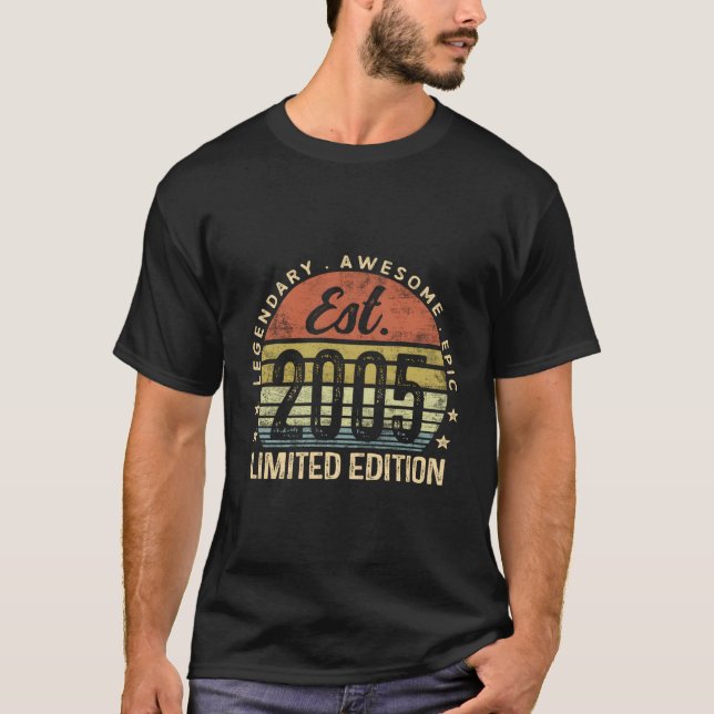Est 2005 Edition 18Th 18 T-Shirt (Front)