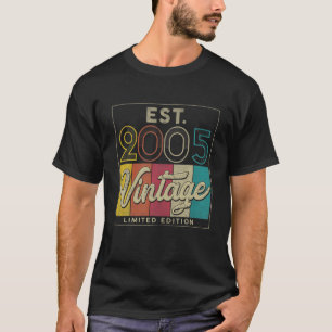 Est. 2005 Vintage Limited Edition 16 Years Old 16T T-Shirt