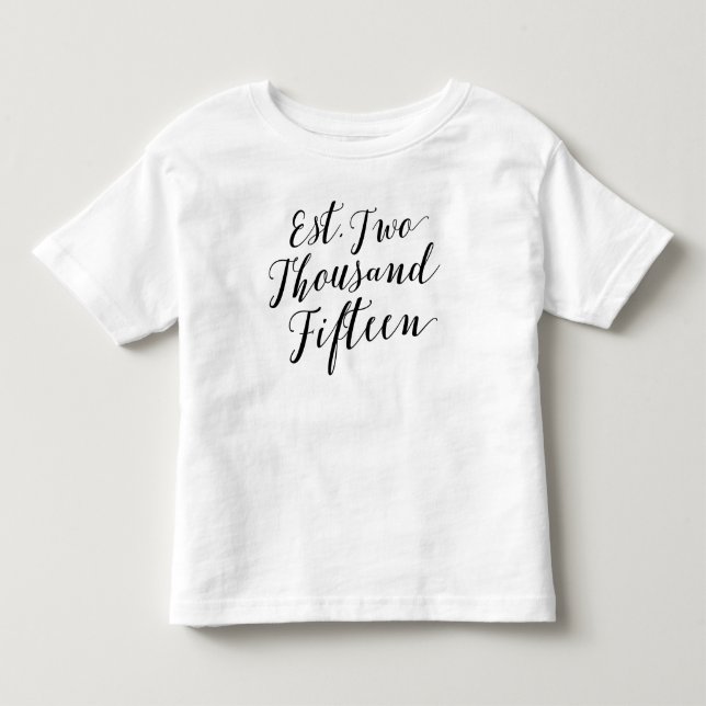 Est. 2015 toddler T-Shirt (Front)